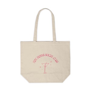 Hot Moms Social Club Canvas Shopping Tote