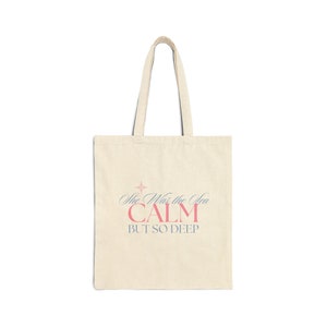 Sea Cotton Canvas Tote Bag