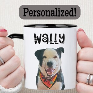 Personalized Dog Mug, Custom Photo Mug, Dog Lover Mug, Gift for Dad, Gift for Mom, Dog Lover Gift, Dog Photo Gift, Gift for Dog Lover