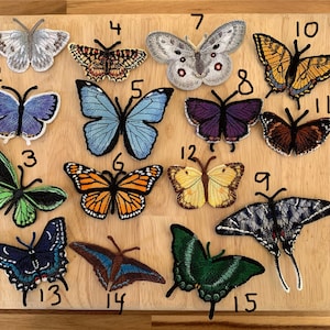Butterfly Patches Embroidered