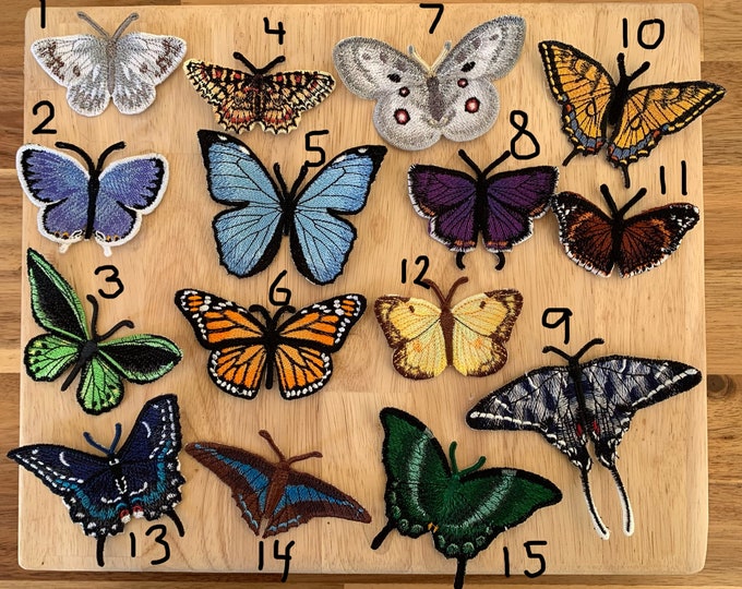 Butterfly Patches Embroidered