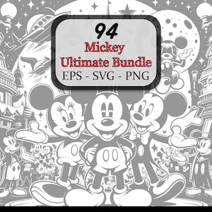 Mickey Mouse SVG PNG Bundle Layered Head svg Birthday tshirt svg | Tumbler Mug svg files for Cricut | SVG Files For Cricut | For Silhouette
