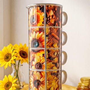 Oshun Espresso Set 4 Cups 6oz • Yoruba Goddess Art • African Coffee Bar Decor • Spiritual Gift for Her