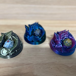 Baby Dragon D20 Dice Guardian Dice Holder | DnD D&D RPG Tabletop Dice Game for Dungeons and Dragons