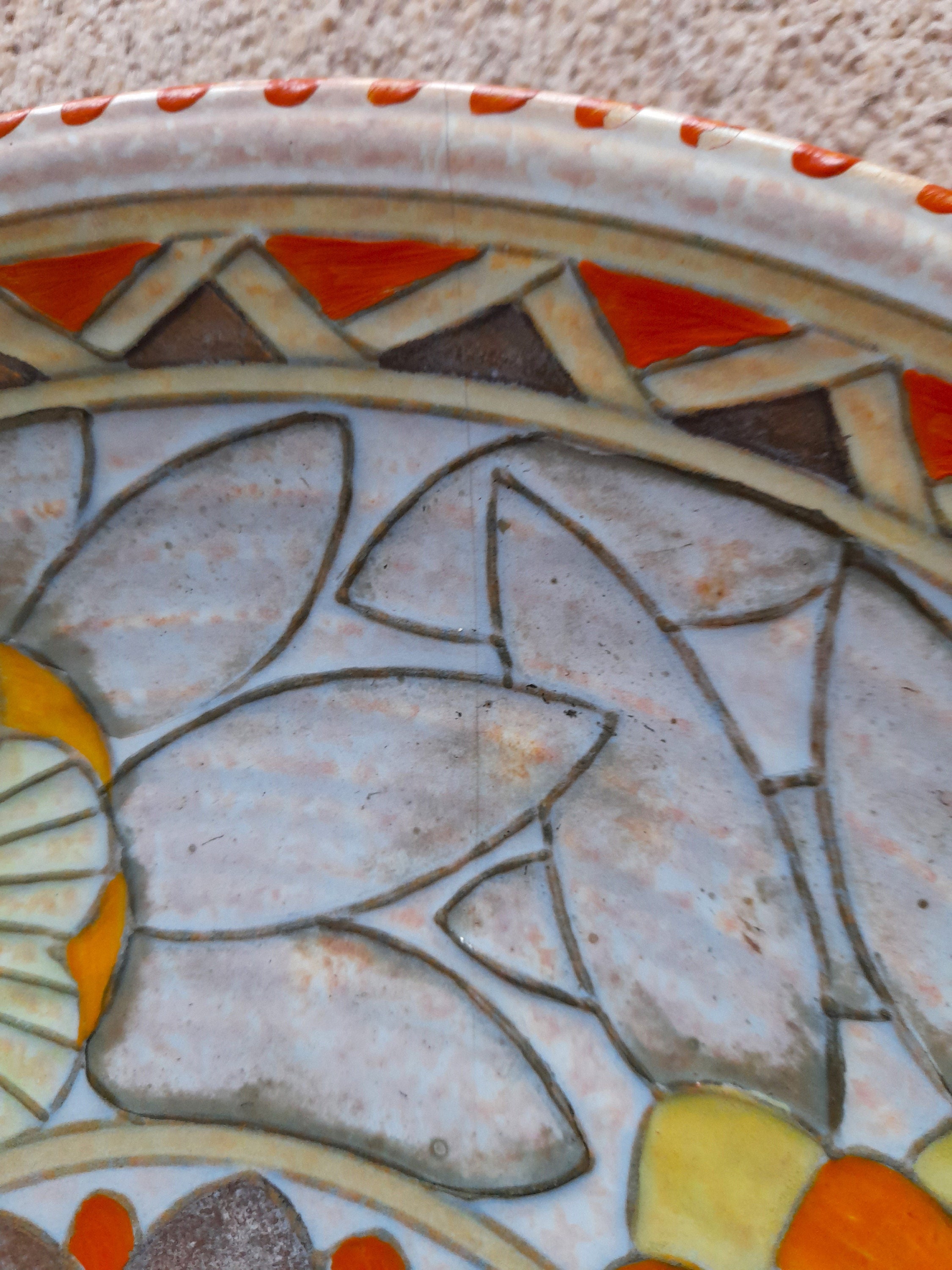 1930's Charlotte Rhead Crown Ducal Large Rhodian Charger Plate - Etsy UK