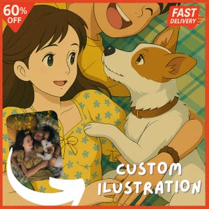 Custom Anime Portrait from Photo | Anime Couple Drawing | Personalized Cartoon Gift | Same Day Delivery | Digital Art