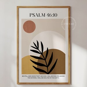 Psalm 46:10 | Digital Download | Bible Art | Bible Verse Wall Art | Christian Wall Art | Christian Home Decor | Modern Christian Art