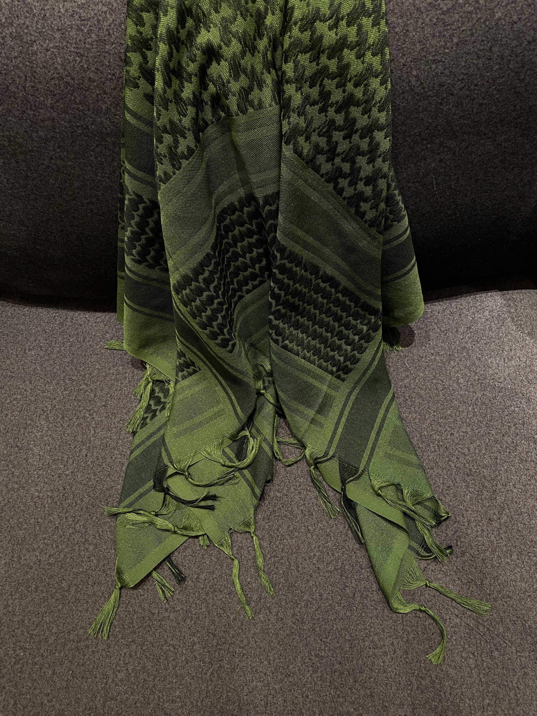 パレスチナ製クーフィーヤ（緑） Palestinian keffiyeh - Etsy 日本