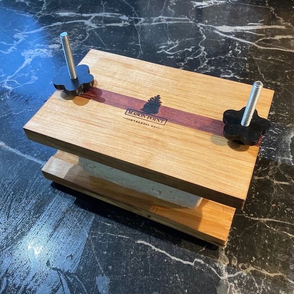 Hand made tofu press designed by chefs made by chefs