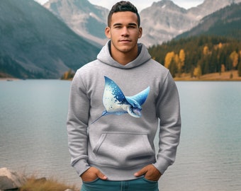Stingray Hoody voor Stingray Lover cadeau Manta Ray Hoody cadeau idee voor Ocean Lover Stingray Hoody cadeau idee
