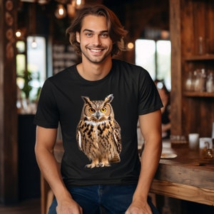 Owl T-Shirt for Owl Lover Gift Owl T Shirt Gift Idea for Parents Owl Shirt Idea for Owl Fanatic