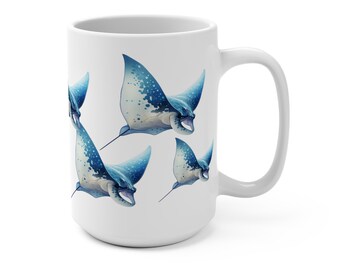 Stingray Coffee Mug White Mug for Stingray Lover Gift Manta Ray Cup Gift Idea for Parents Stingrays Mug Gift for Stingray Fanatic