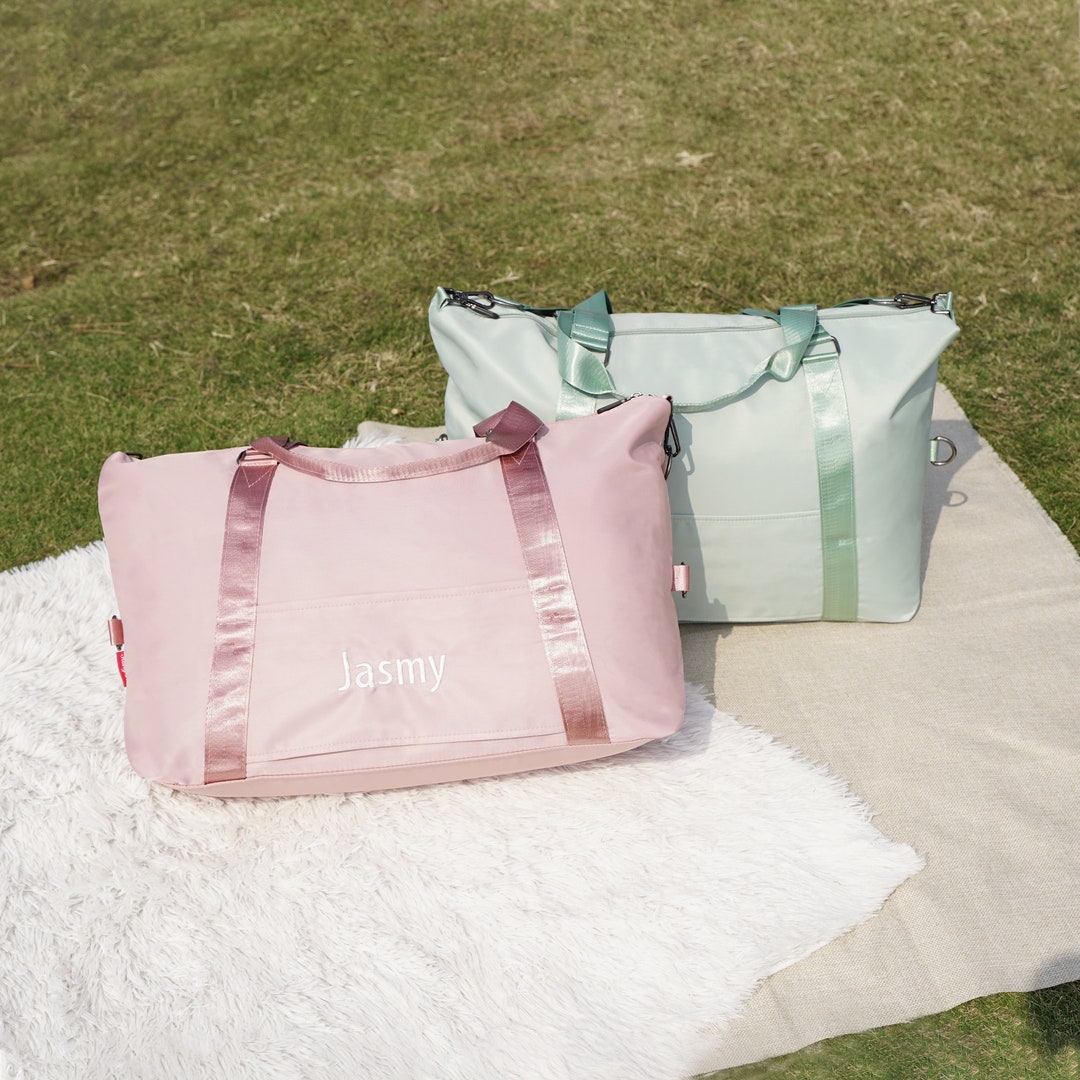 Personalized Duffle Bag With Name Embroidered Duffle Bag Etsy