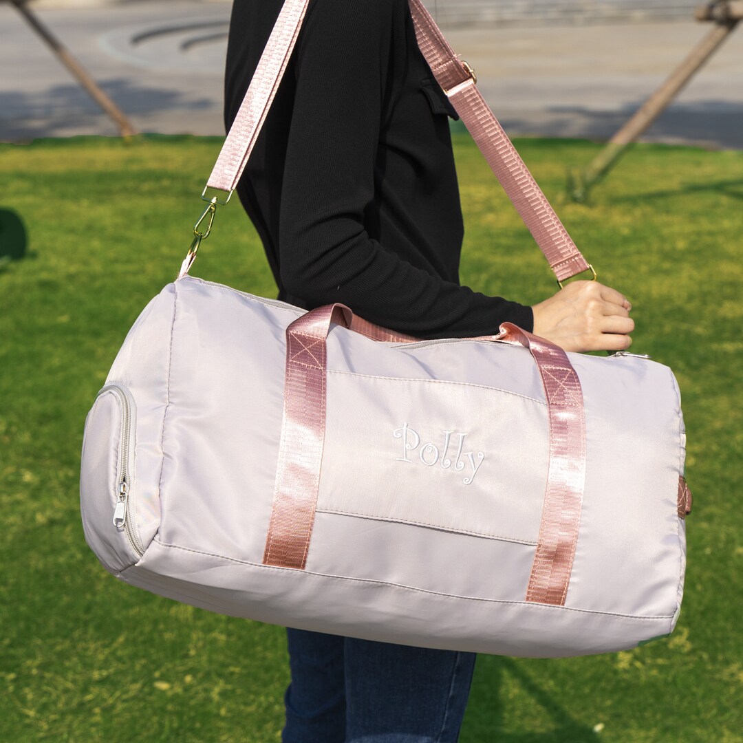 Duffle Bag Personalized Overnight Bag With Name Custom Etsy