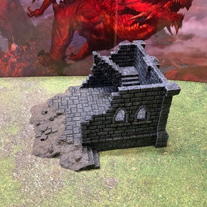 28mm single story ruin painted