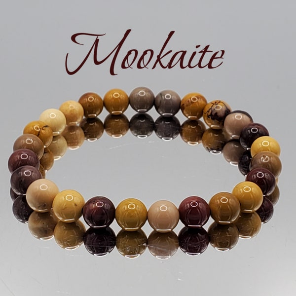 Mookaite Bracelet, Mookaite Crystal Bracelet, Increases Willpower, Relieves Headaches, Relieves Muscle Pain and Fatigue, Mookaite Jewelry