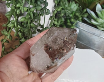 Garden Quartz Double Point, Large Clear Garden Quartz Crystal, Home Decor, Garden Quartz Crystal