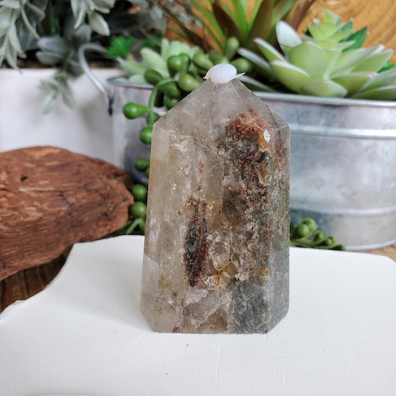 Stunning Garden Quartz Point, Large Clear Garden Quartz Crystal, Home Decor