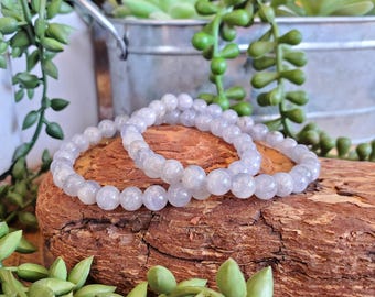 Natural Iolite Bracelet, 6mm, Iolite Crystal, Beaded Bracelet, Crystal Bracelet, Protection, Strength, Energy Bracelet