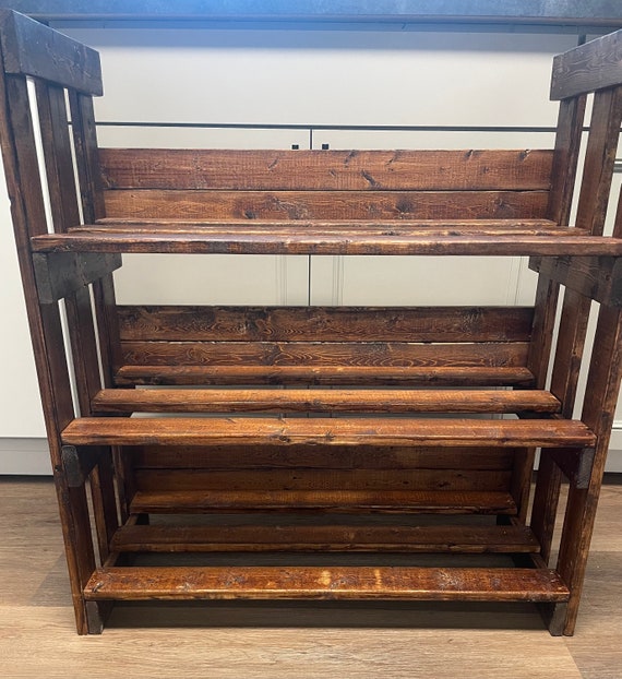 Wooden shoe rack etsy sale