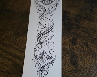 Fantasy Fae Bargain Temporary Tattoo | Bookish Cosplay Tattoo | Romantasy Arm Tattoo | Temporary Tattoo