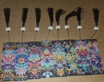 Celestial Lotus Diamond Art Bookmark Set