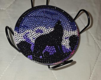 Lunar Wolves Bling Coaster Set