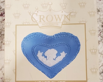 Vintage Crown Accents Ceramic Trinket set, 3 pcs NEW in boxes
