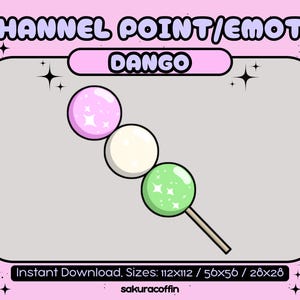 Dango | Cute Twitch Channel Point Icon / Emote |