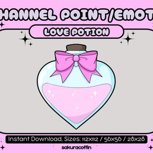 Love Potion | Cute Twitch Channel Point Icon / Emote |