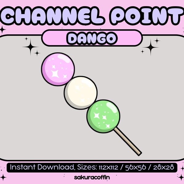 Dango | Cute Twitch Channel Point Icon / Emote |