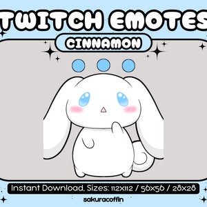 Emote de cachorrinho de pelúcia branco canela | 1 emote fofo para Twitch |