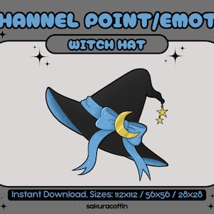Witch Hat Blue | Twitch Channel Points / Emotes |