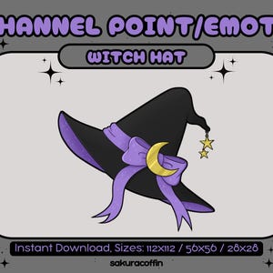 Witch Hat Purple | Twitch Channel Points / Emotes |