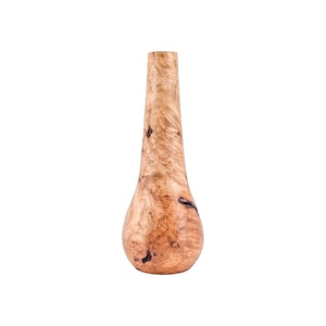 Vaso artesanal em madeira de bordo com detalhes em casca. Ideal para presente de boas-vindas, aniversário, ocasião especial ou para você mesmo.