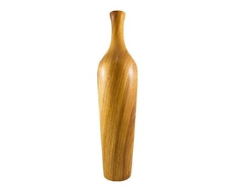 Bud Vase Hand Made From Yellow Tarara Wood, Ideal For Housewarming Present , Birthday gift, Holiday Gift Or For Your Self.