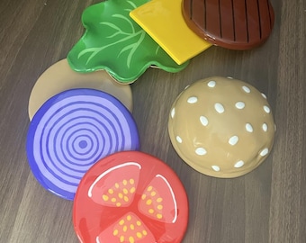 Cheeseburger Coaster Set