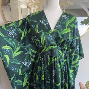 Vintage 70’s Made in Hawaii Botanical Caftan