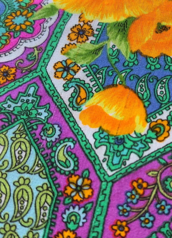 Vintage 70’s Homemade Psychedelic Poppy Caftan - image 4