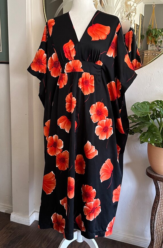 Vintage 70’s Homemade Floral Caftan - image 2