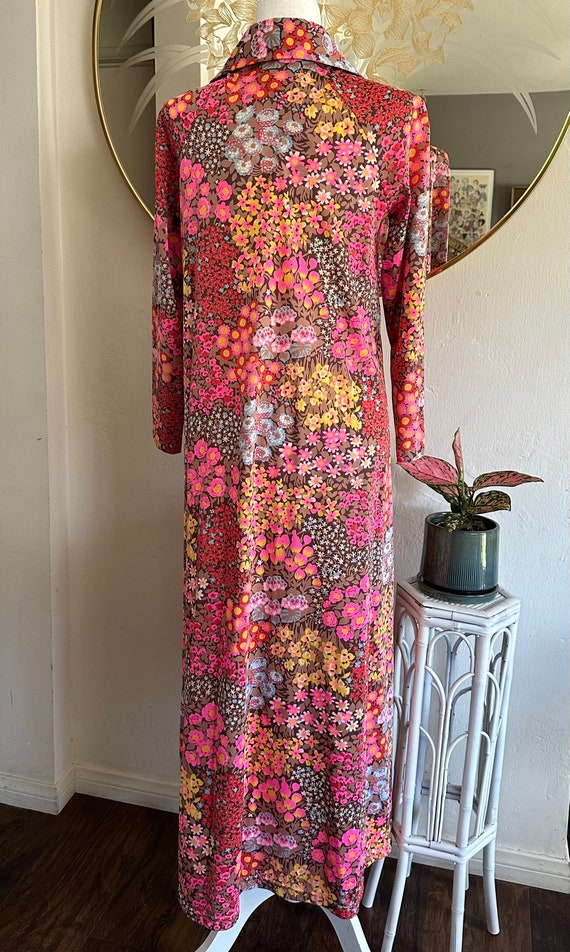 Vintage 70’s Butterfield 8 Floral Lounge Dress - image 3