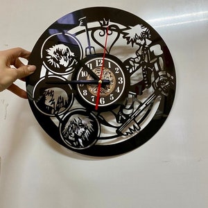 Kingdom hearts anime wall decor art gifts clock custom gift for him