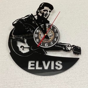 Elvis Presley Geschenke Wand Dekor Uhr Musik Rock&#39;n&#39;Roll Geschenk