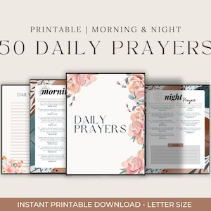 Prayer Bible Themes, 50 Prayers, Morning & Night Edition