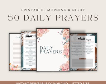 Prayer Bible Themes, 50 Prayers, Morning & Night Edition