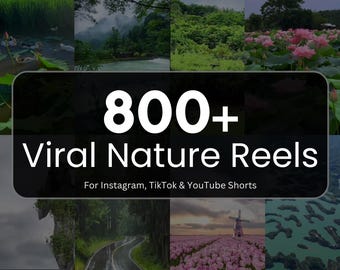 Viral Nature Reels Pack | Kant-en-klare TikTok-, Instagram- en YouTube-shorts | Digitale contentbundel voor makers