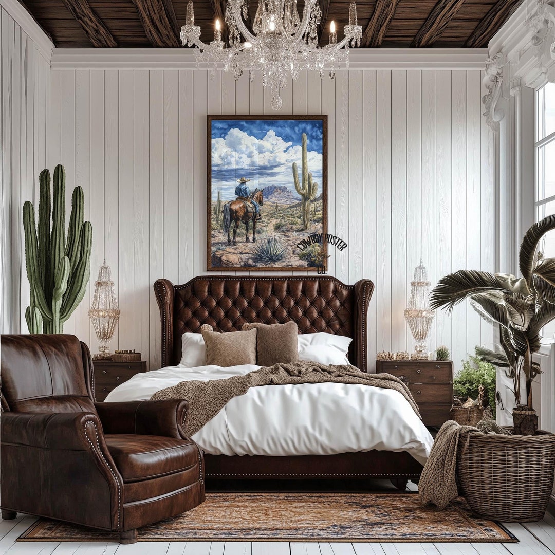 Desert Cowboy Western Room Poster, Ranch Decor, Western Room Decor ...