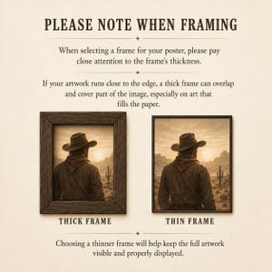 Western Rodeo Cowboy Poster Black And White Western Wall Art image 5