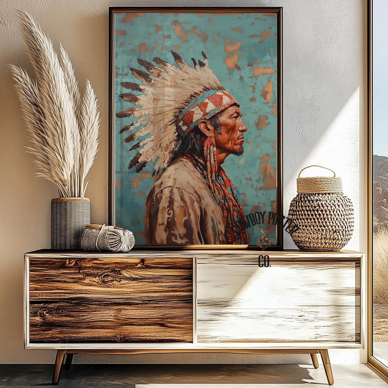 Native American Wall Art Poster, Gift for Her, Western Decor ...
