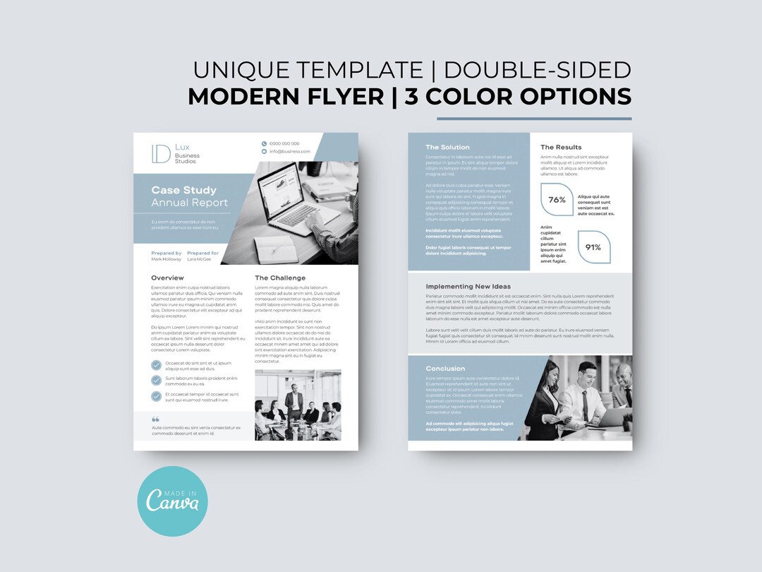 Case Study Design Template Canva Modern Case Study Flyer Template ...